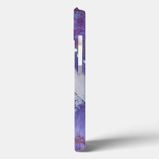 Coque iphone Abstrait pourpre à Moon Mountain (Verso / Gauche)