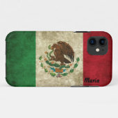 Coque iphone affligé par coutume de drapeau (Dos (Horizontal))