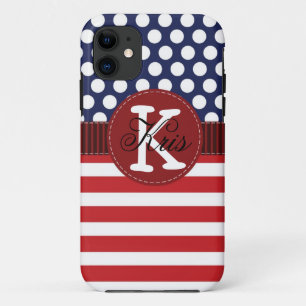 Coque iphone américain patriotique personnalisé