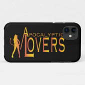 Coque iphone apocalyptique d'amants (Dos (Horizontal))