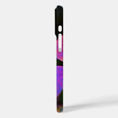 Coque iphone Apple à fleurs violettes personnalisé (Verso / Gauche)
