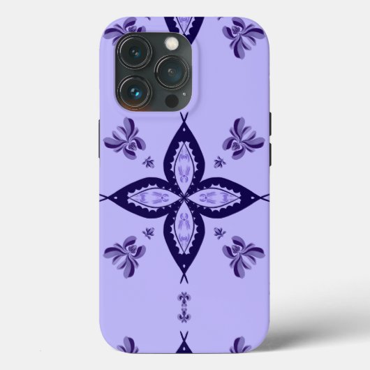 Coque iphone Apple au design floral (Verso)