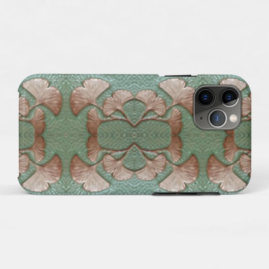Coque iphone Apple avec feuilles Gingko (Dos (Horizontal))