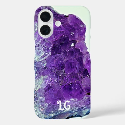 Coque iphone Apple pourpre personnalisé Améthyste (Verso)