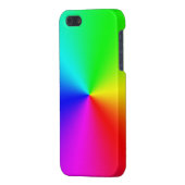 Coque iPhone Arc-en-ciel métallique (Dos Gauche)