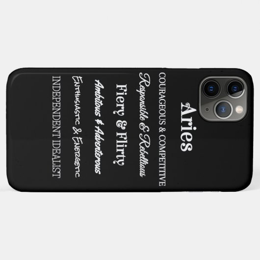coque iphone Aries (Dos (Horizontal))