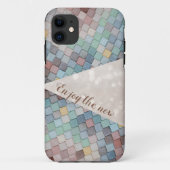 Coque iphone arrière - plan de texture couleur pas (Dos)