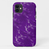Coque iphone asiatique de soie violette (Dos)