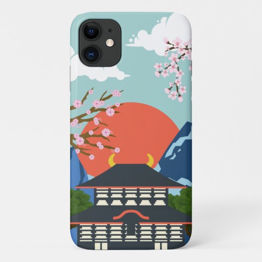 Coque iphone avec design de vibe japonaise (Dos)