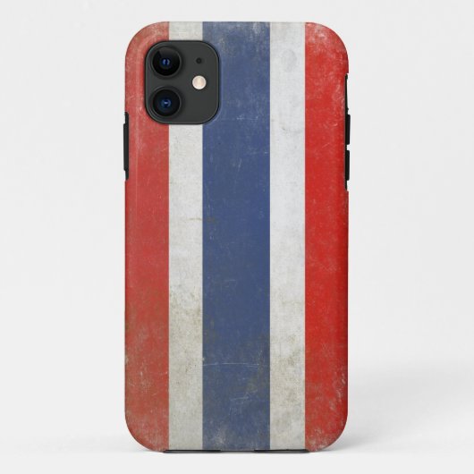 coque iphone avec le drapeau affligé de la (Dos)