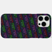 Coque iphone avec Motif de casette Neon Multicolor (Verso (horizontal))