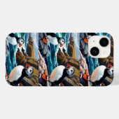 coque iphone avec pouffins islandais (Verso (horizontal))