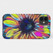 Coque iphone avec un design de tournesol vif (Dos (Horizontal))