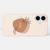 Coque iphone Beige Boho personnalisé (Verso (horizontal))