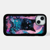 Coque iphone Black Cat Tarot Card Witchy Vibes (Verso Horizontal)