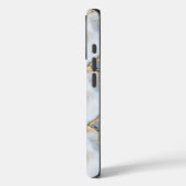 Coque iphone Black Gold et Marbre blanc (Verso / Gauche)