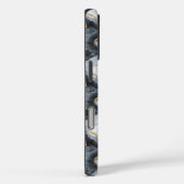 Coque iphone Black Gold et Marbre blanc (Verso / Droite)