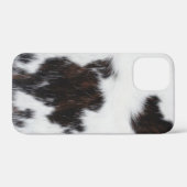 coque iphone - Blanc blanc blanc Brown noir (Verso (horizontal))