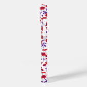 Coque iphone blanc de pavot à damas botanique (Verso / Gauche)