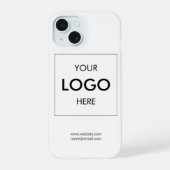 Coque iphone blanc du logo de l'entreprise (Verso)