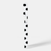 Coque iphone blanc Pois noirs Choisir les couleurs (Verso / Gauche)