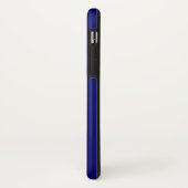Coque iphone bleu Cobalt électrique (Dos/Gauche)