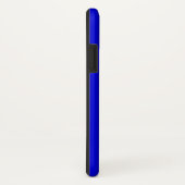 Coque iphone bleu Cobalt électrique (Dos/Droite)