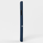 Coque iphone bleu Crystal Snowflakes (Dos/Droite)