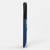 Coque iphone bleu de bouteille de vernis à ongles (Dos/Droite)