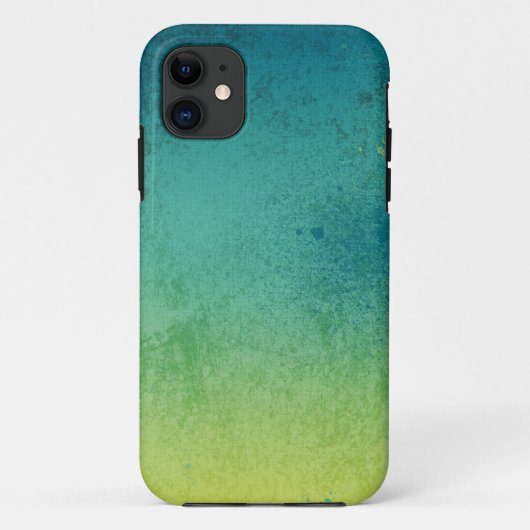 Coque iphone bleu d'Ombre de bijou (Dos)