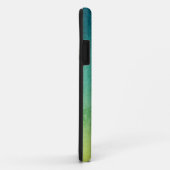 Coque iphone bleu d'Ombre de bijou (Dos/Droite)