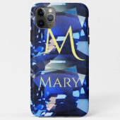 Coque iphone bleu Gemstone Sapphire (Dos)