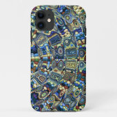 Coque iphone Blue Abstrait Pond II (Dos)