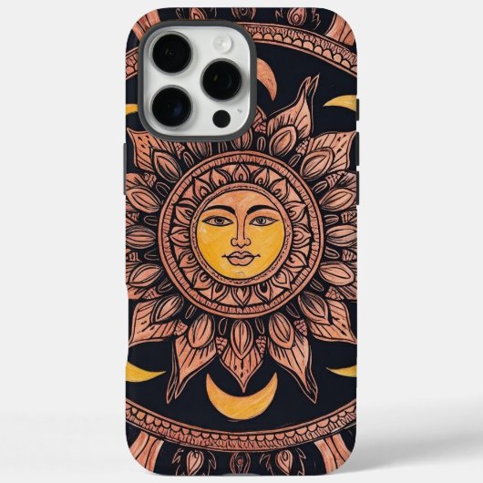 Coque iphone Boho Sun Mandala (Verso)