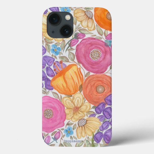 coque iphone "Bonheur" (Verso)