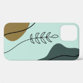 coque iphone botanique moderne (Verso (horizontal))