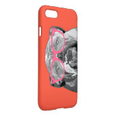 Coque iPhone Bouledogue avec le cas drôle mignon de téléphone (Dos Droit)