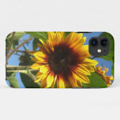 Coque iphone brillant de tournesol (Dos (Horizontal))