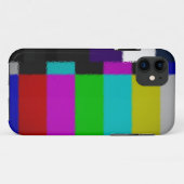 Coque iphone brouillé d'écran d'essai de TV (Dos (Horizontal))