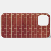 coque iphone Brown de mur de briques (Verso (horizontal))