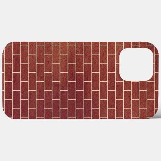 coque iphone Brown de mur de briques (Verso (horizontal))