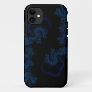 coque iphone cachemire bleu foncé