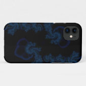 coque iphone cachemire bleu foncé (Dos (Horizontal))