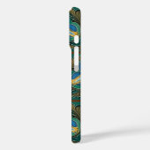 Coque iphone Carrelage Faux Majolica de grenade bl (Verso / Gauche)