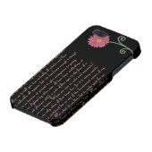 Coque iPhone Cas de citations de fierté et de préjudice (Bas)