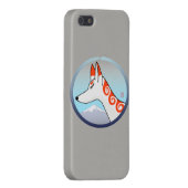Coque iPhone Cas de téléphone de Kitsune (Fox surnaturel) (Dos Gauche)