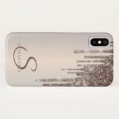 Coque iPhone Case-Mate Elegant Cool Glitter Drips (Dos (Horizontal))