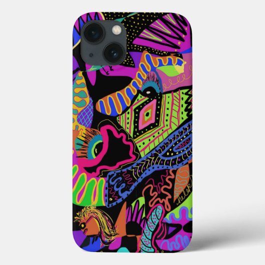 Coque iphone Chaos coloré (Verso)