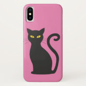 COQUE IPHONE CHAT NOIR (Dos)