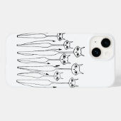 coque iphone (Chats à main) (Verso (horizontal))